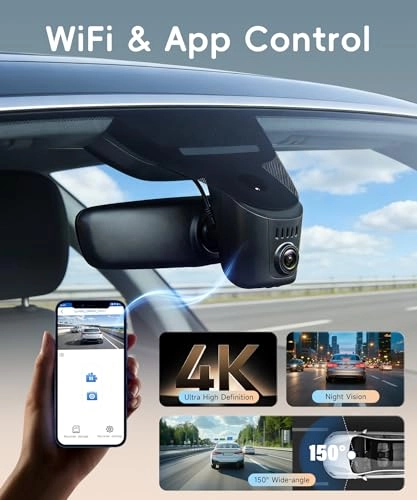 Dashcam - 4K (3840 x 2160 pixels) + 1080p (1920 x 1080 pixels)