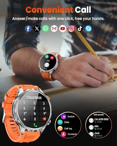 Military Smart Watch 52.5mm Aerospace aluminum and titanium