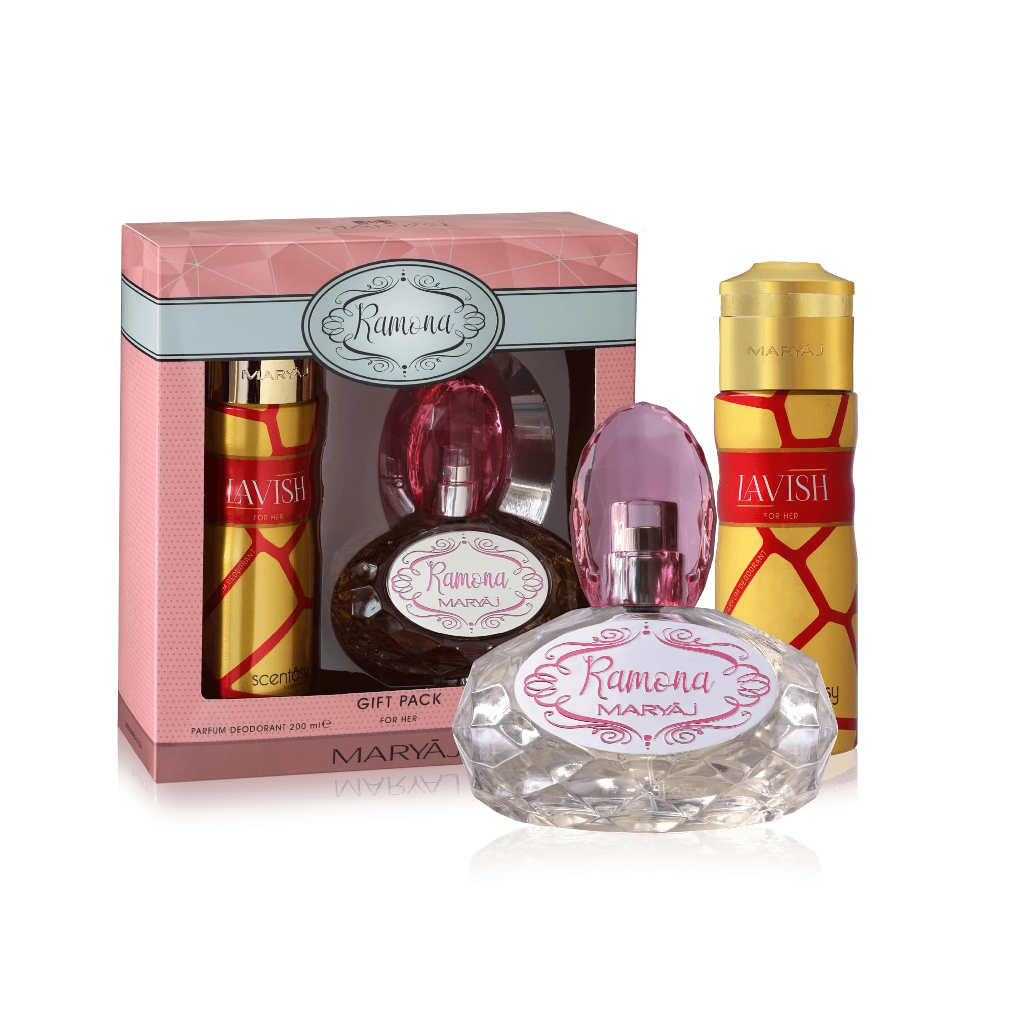 Ajmal Perfumes Manufacturing and Oudh Processing Industry RAMONA - Eau De Parfum + Scentasy - LAVISH - Deo