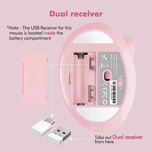 Vertical Ergonomic Mouse - Wireless