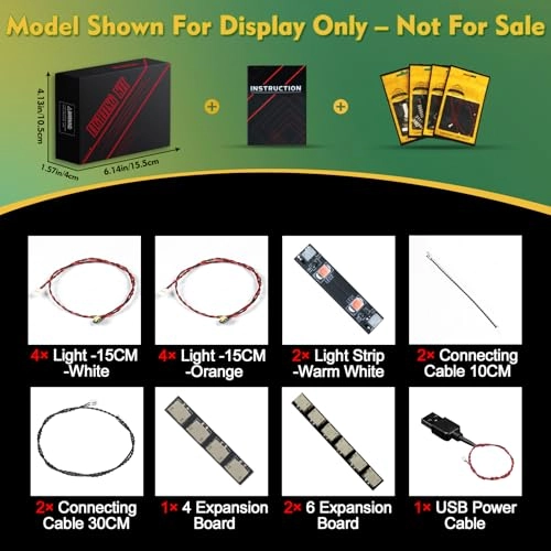 Light kit Compatible with Lego 77238 Lamborghini Revuelto & Huracán STO - Standard Version USB