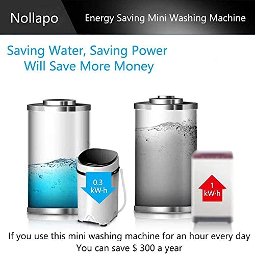 YQWHL Mini Washing Machine Folding Bucket Washer Mini Washer, Portable Travel Underwear And Socks Cleaner Removable Washing Machine