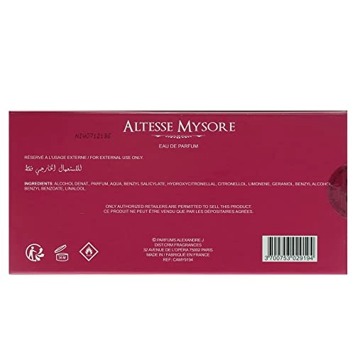 Altesse Mysore Eau de Parfum 100ml