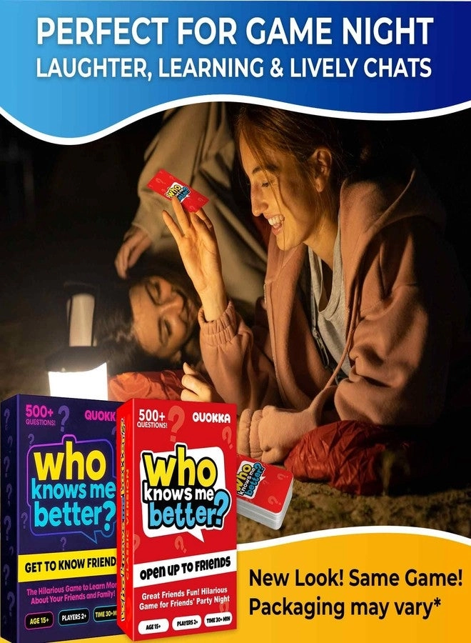 Who Knows Me Better - Card Quiz Game