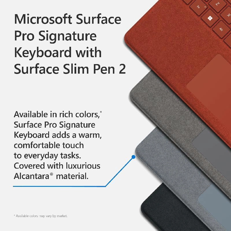 Keyboard Case with Magnetic Attachment for Surface Pro 9/Surface Pro 8/Surface Pro X + Slim Pen 2