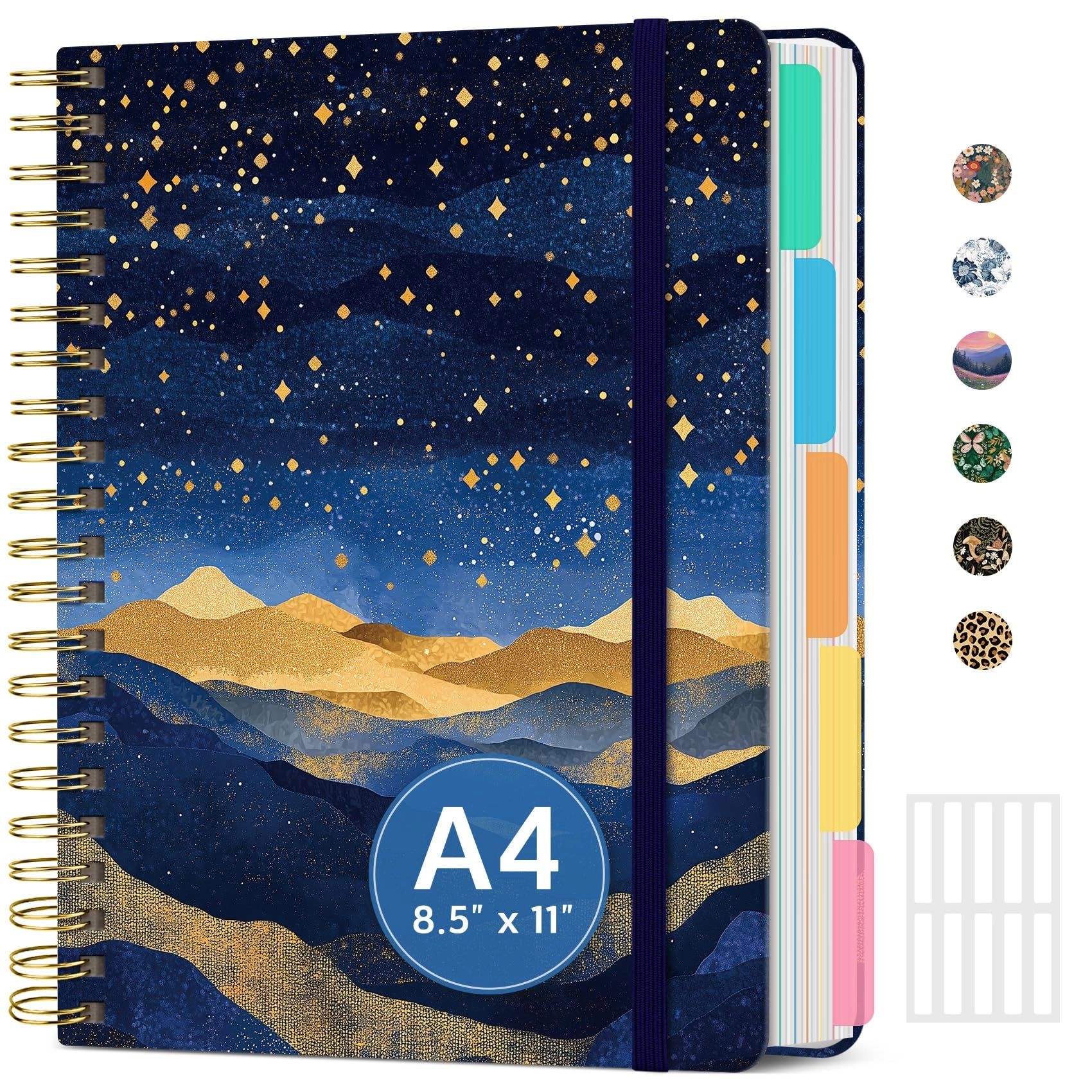 Taja 5 subject notebook A4 Spiral - Lined 280 Pages
