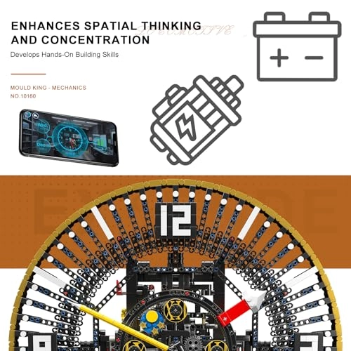 Clock Building Set (FTDE-10160-0422) - 3675 Pieces App Controlled