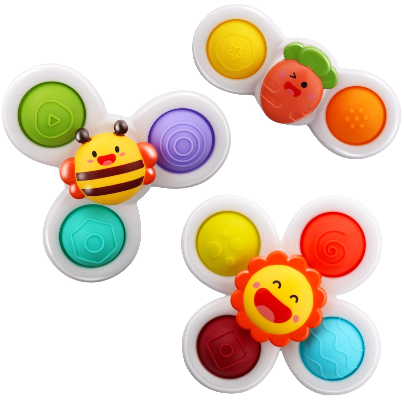 yumuwind Suction Cup Spinner - 6PCS colorful