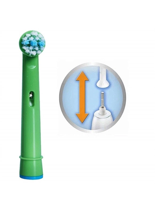 Kids Toothbrush Replacement Heads - 8 Count Multicolour Extra-Soft Bristles