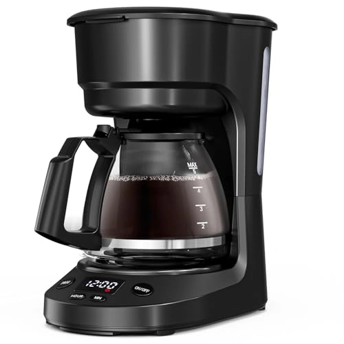 Drip Coffee Maker - 5 Cup Programmable Timer