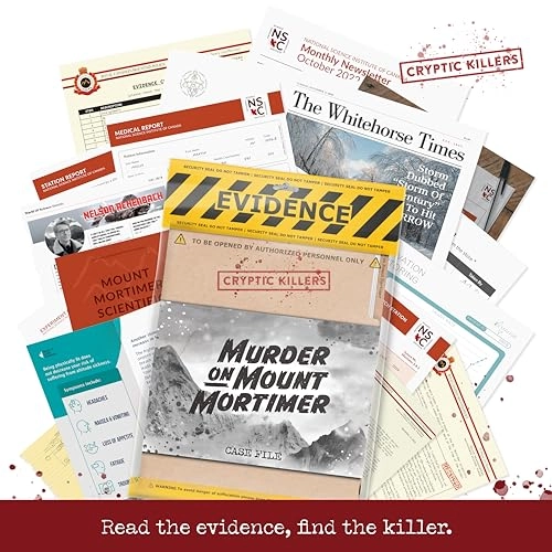 Murder on Mount Mortimer - Unsolved murder mystery game Cold Case Files Investigation