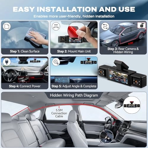 4 Channel Dash Cam - 1080P