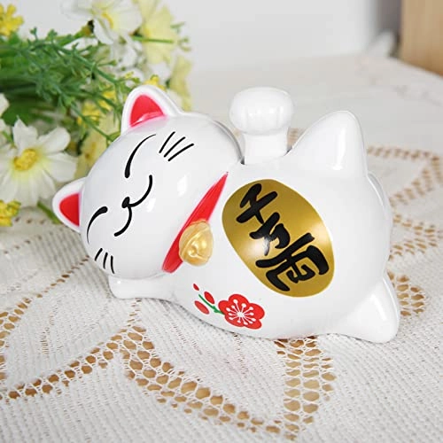 Lucky Cat 14 cm Solar Powered ABS Plastic