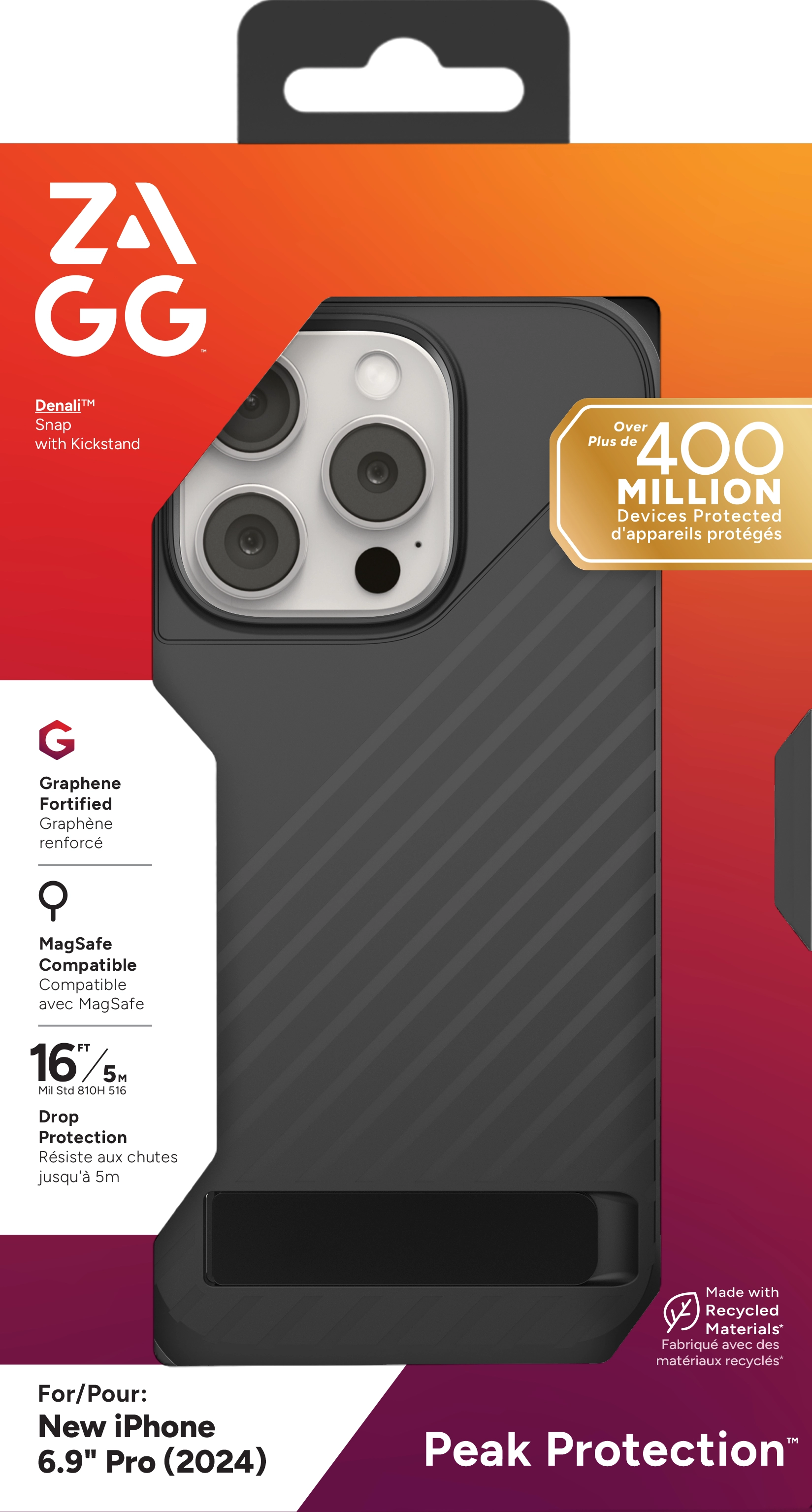 Denali Snap with Kickstand with MagSafe for Apple iPhone 16 Pro Max