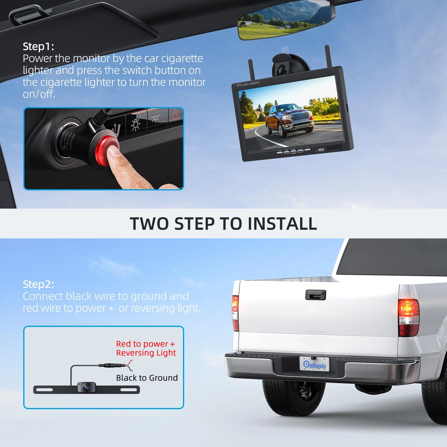 Magnetic Wireless Reversing Camera - 1080P