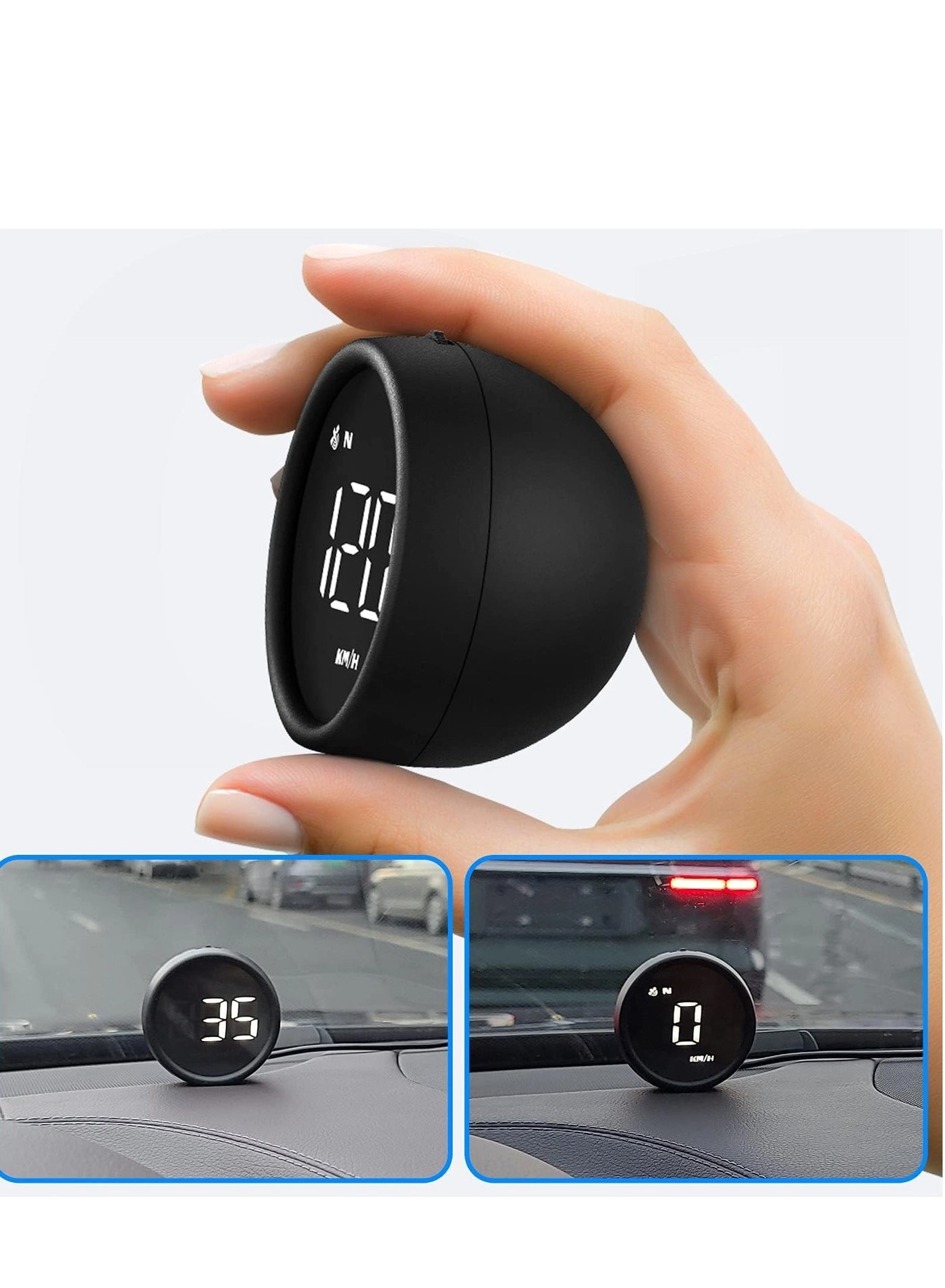 Head Up Display (HUD) - Vehicle Speed Meter Black