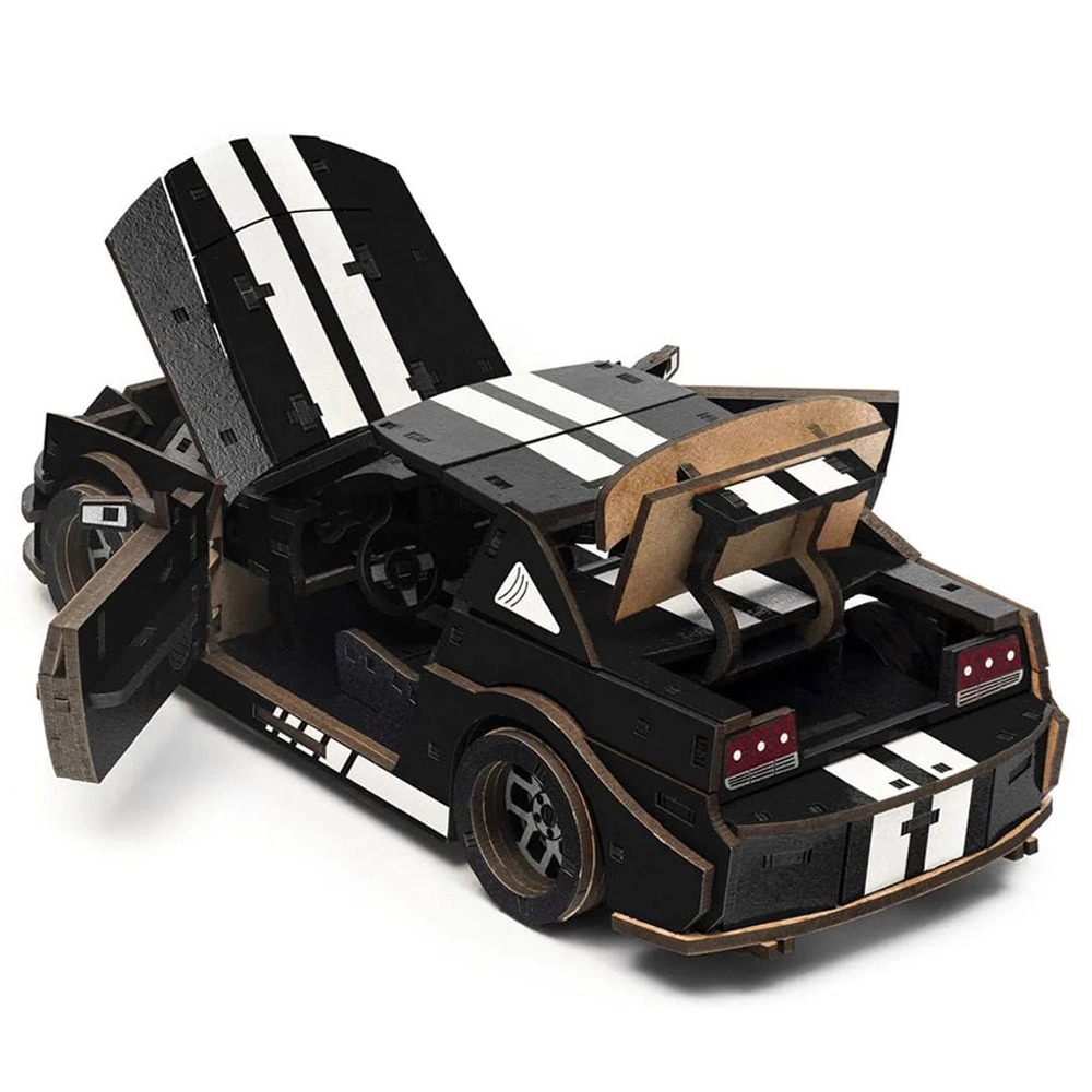 2-in-1 Stallion GT + Comet GTS 3D Wooden Puzzle (4107390-STALLION_GT_BLACK) - 248 pcs