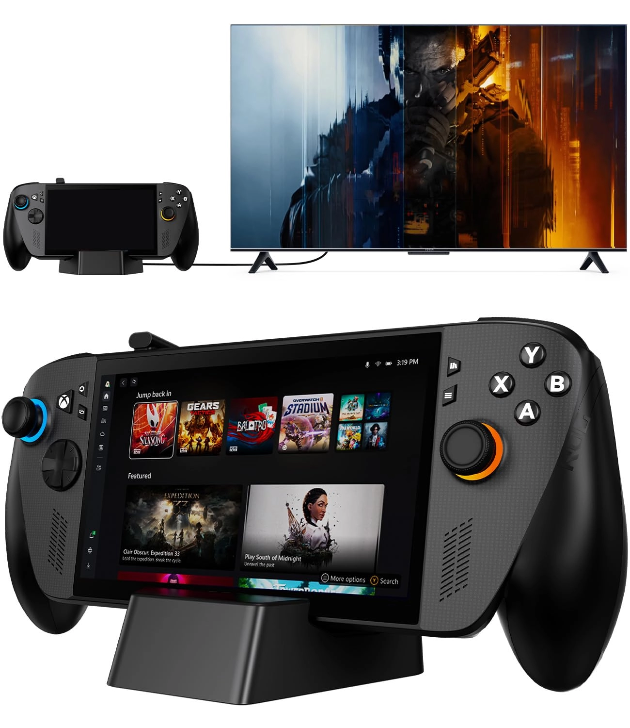 SiWiQU Docking Station for ROG Xbox Ally - 4K@144Hz HDMI Gigabit Ethernet 100W USB-C