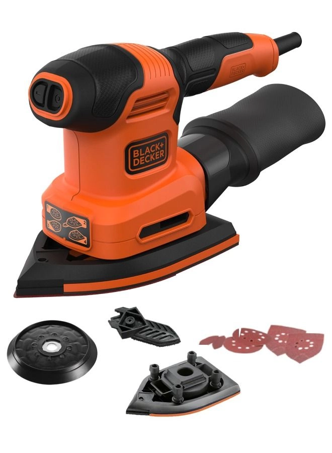 4-in-1 Multi Sander - 200W Orange/Black