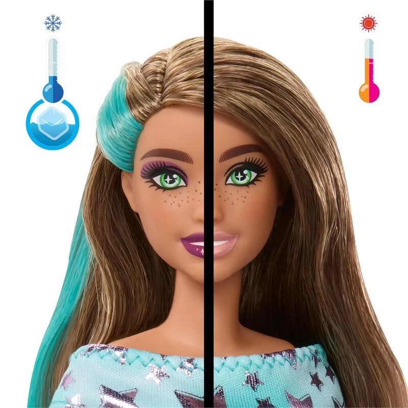 Party Unboxed Reveal - Brunette blue hair streaks