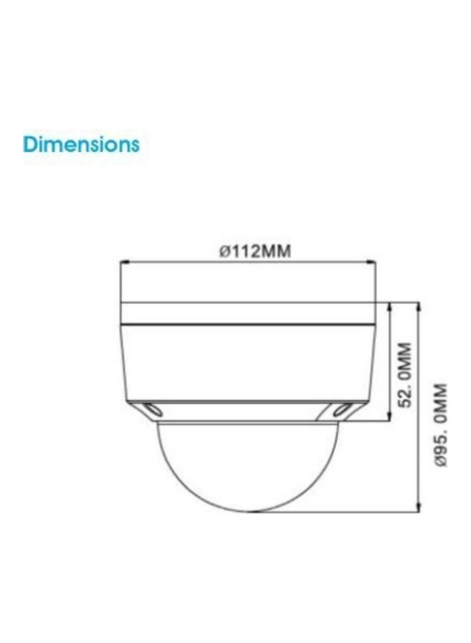 IP Premium Series Vandal Dome IR - 1080p 30 meters night vision