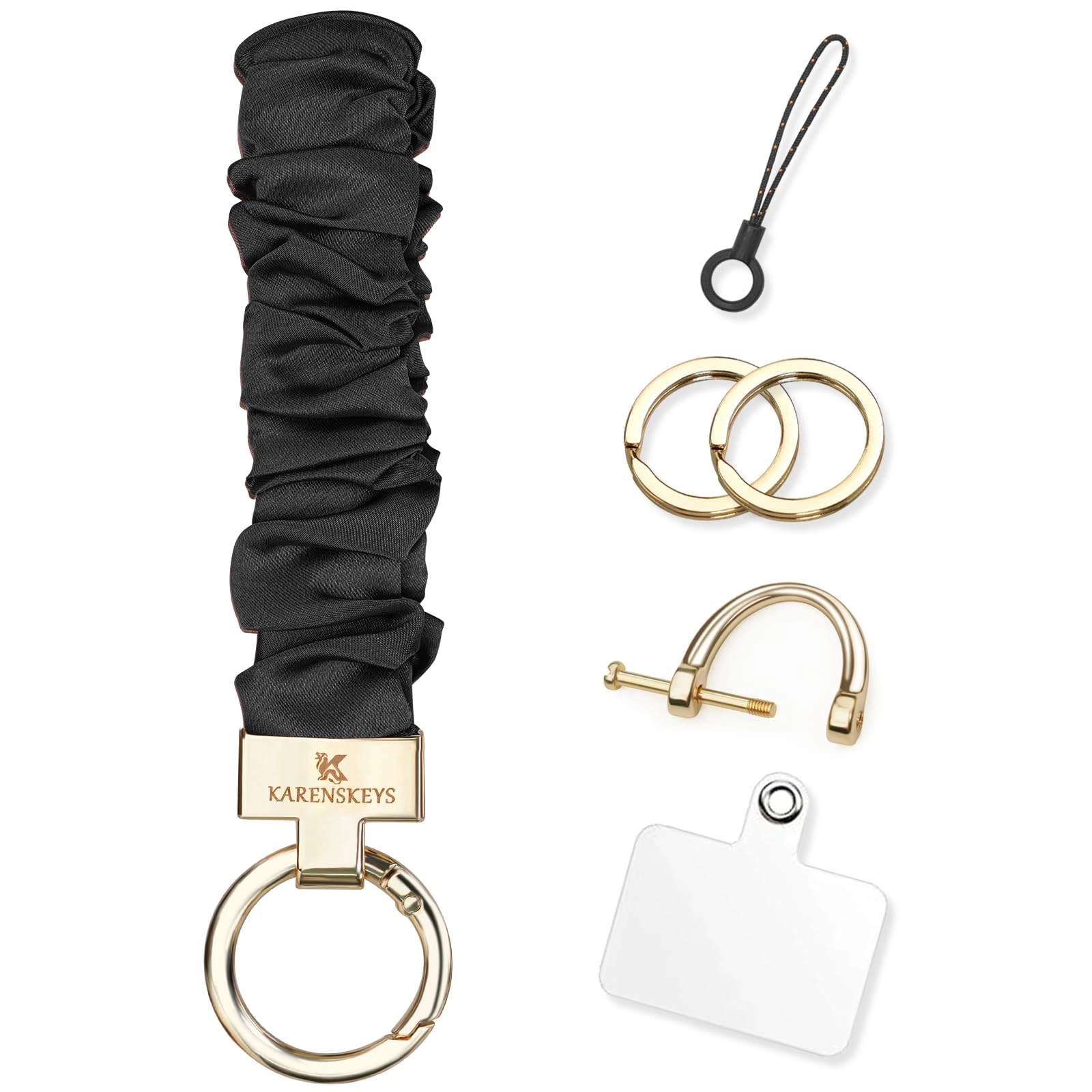Scrunchie Keychain Wristlet - Colour
