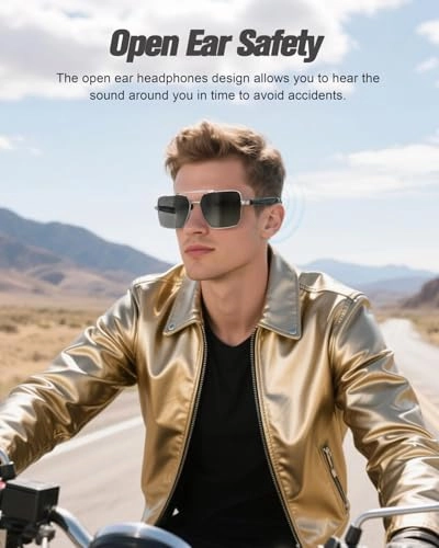 Smart Bluetooth Glasses - Bluetooth 5.4 Polarized 6h battery