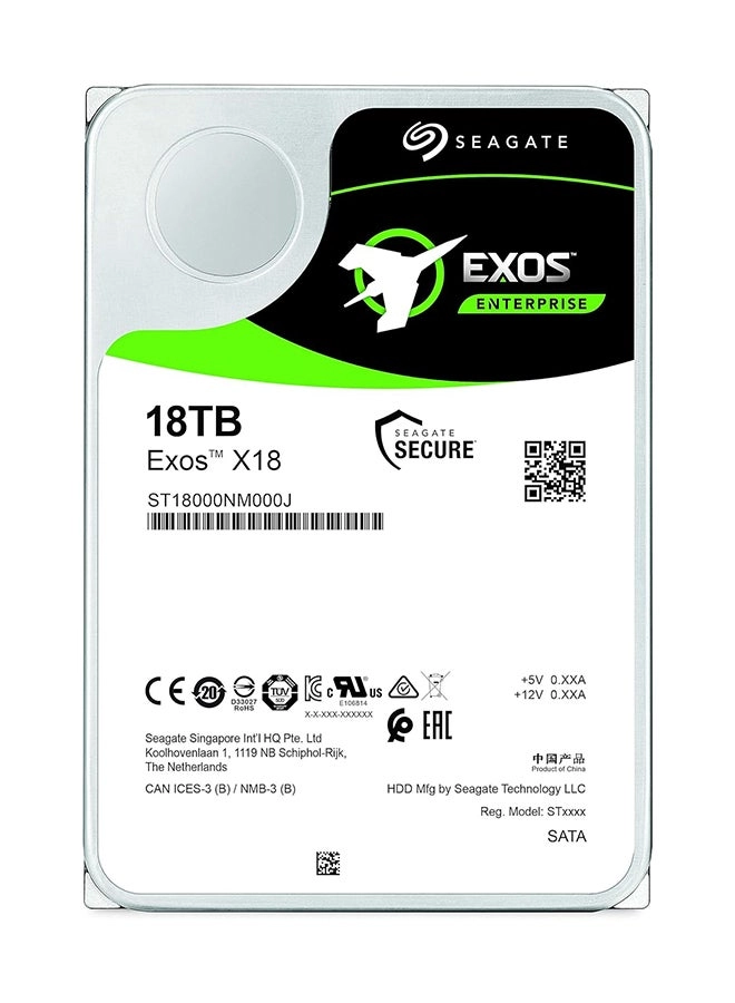 Exos X18 3.5" 7200rpm SATA 6Gb/s (ST16000NM000J) - 16TB