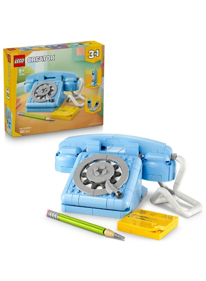 LEGO Creator 3in1 Retro Telephone (31174) - 3in1 Retro-style Models