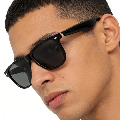 Smart AI Translator Glasses - Black