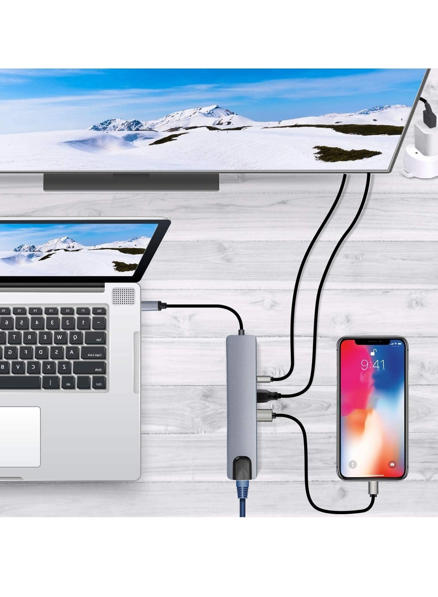 USB C Hub Docking Station