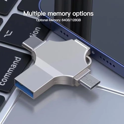 USB 3.0 Flash Drive - USB/Lightning/Type C 64GB