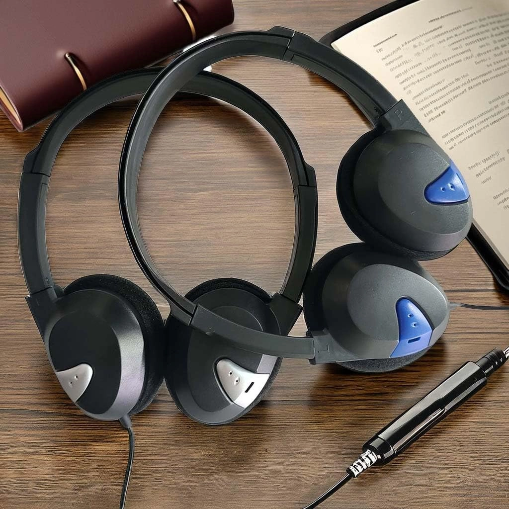 Over-Ear Headphones Wired Headphone 2 Pack