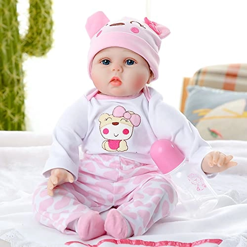 Reborn Baby Doll - 55cm Soft Silicone Limbs Cloth Body