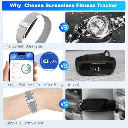 Sleep & Fitness Tracker - 24/7 Heart Rate Silver