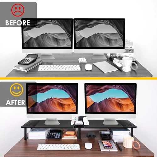 Dual-Monitor Stand - 2 Monitors 55 inch