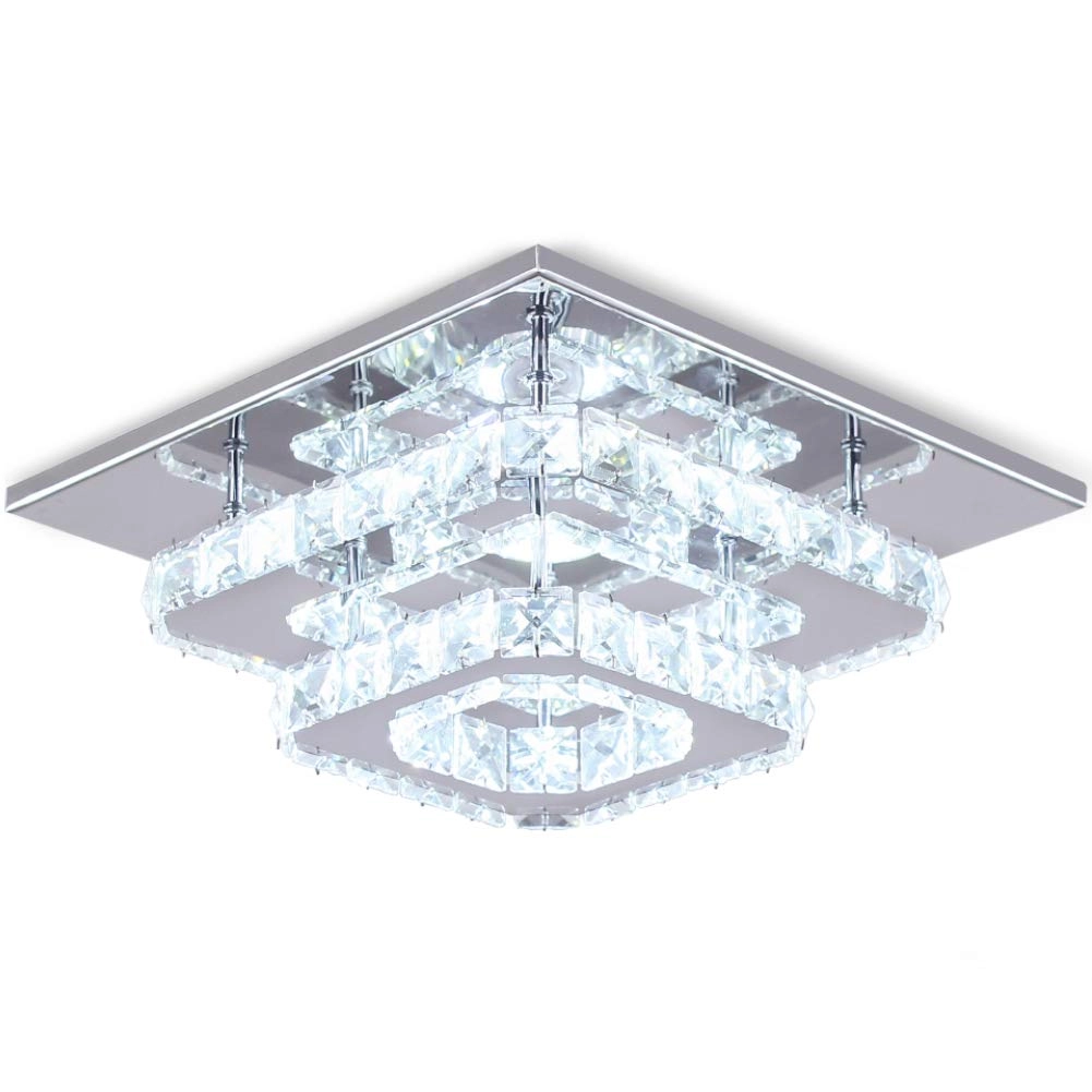 Crystal LED Ceiling Light - Cool White