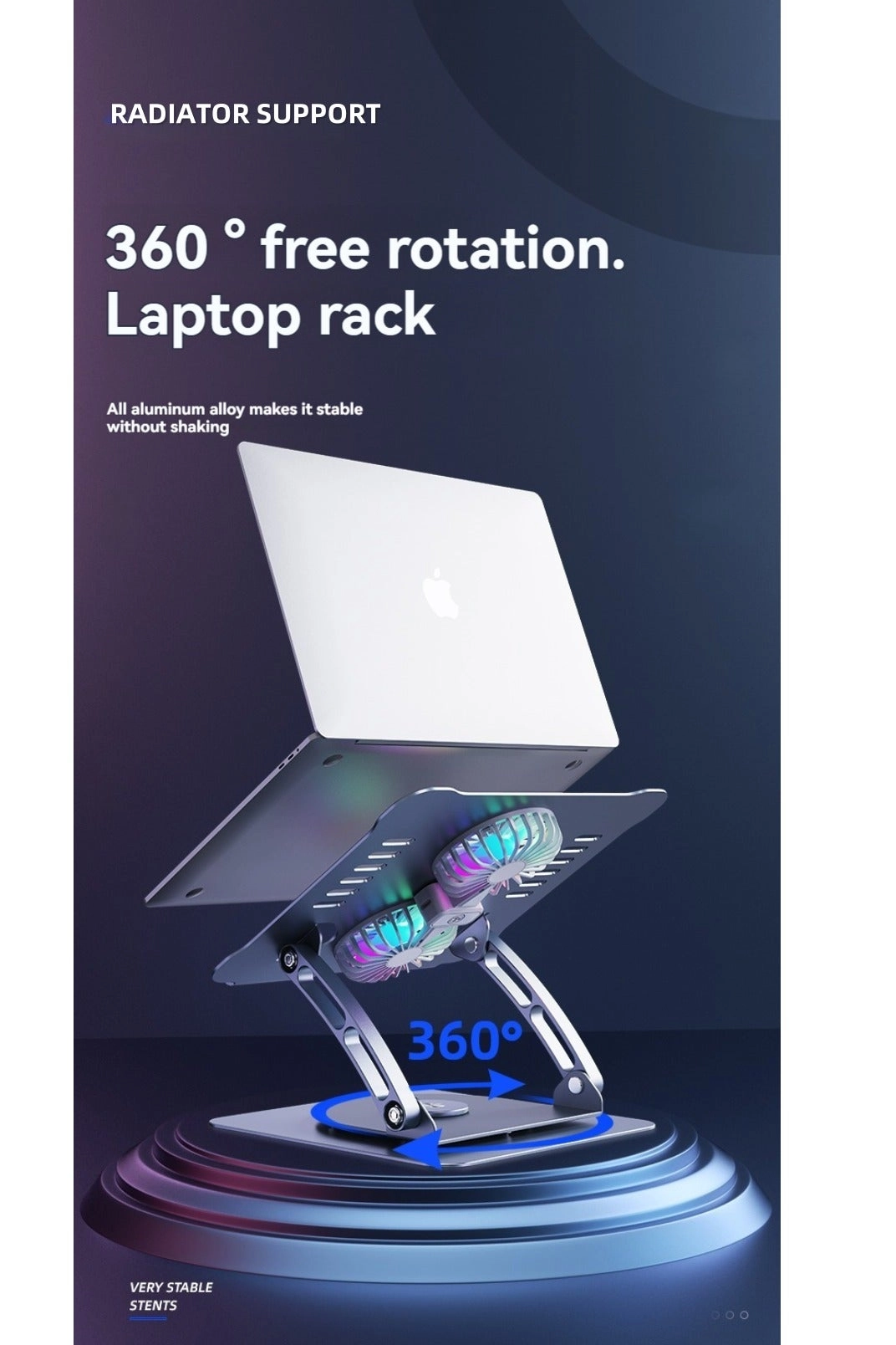 Aluminum Alloy Cooling Stand - 9-15.9 Inch