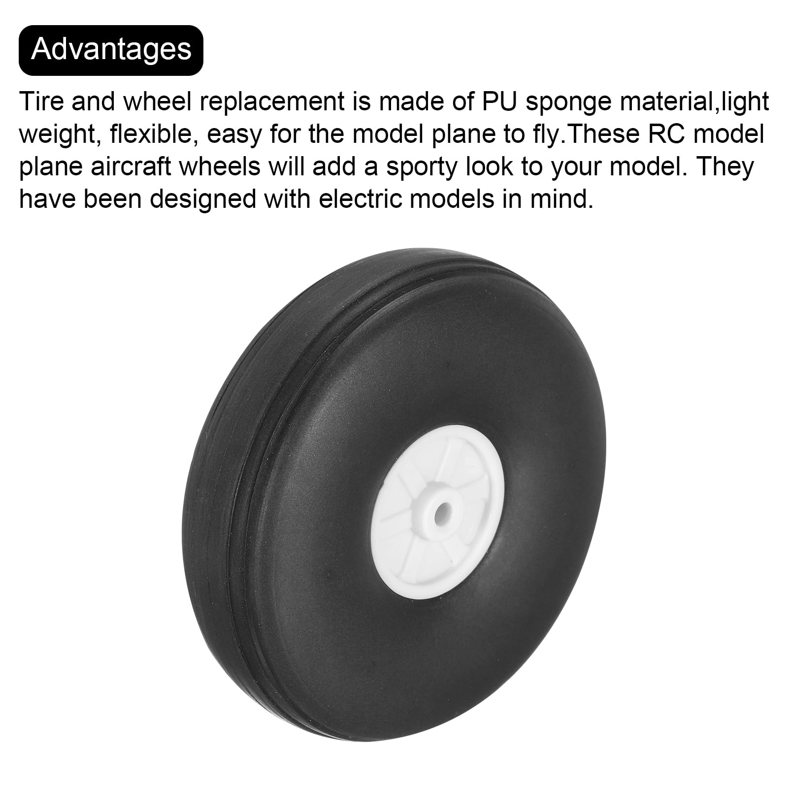 RC Airplane Wheels - 3 Inch 2
