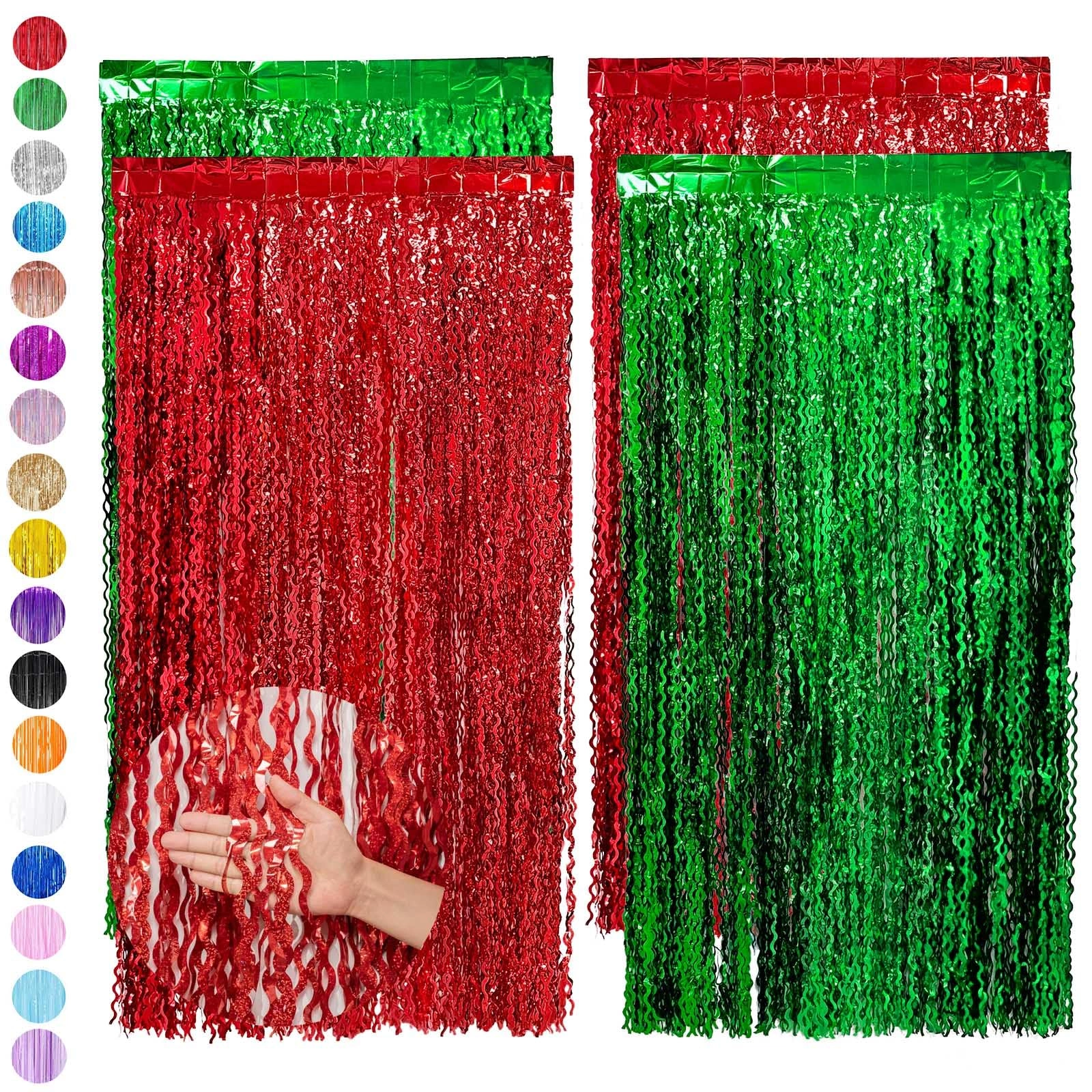 Tinsel Curtain - 2pcs Birthday Wedding Holiday Party