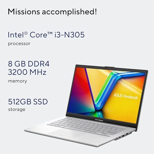 Vivobook Go 14 E1404GA-NK004W - 14'' Core i3-N305 8GB DDR4 512GB SSD