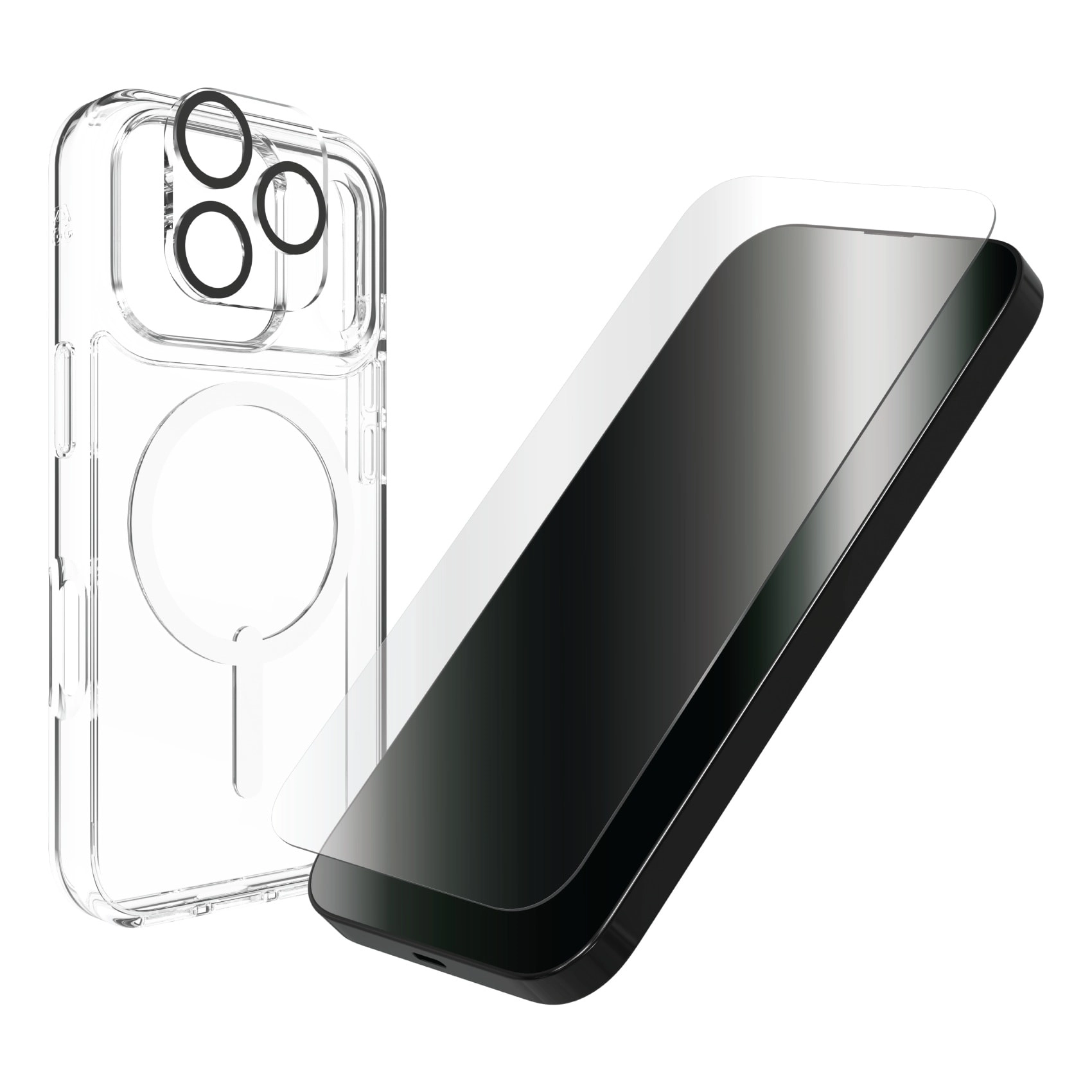 ZAGG CP MagSafe Clear Case + IS Glass Elite Screen Protector + Camera Frame for iPhone 17 Pro