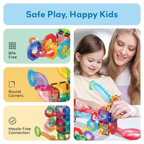 Magnetic Marble Run Add-On Expansion Pack - 15pcs