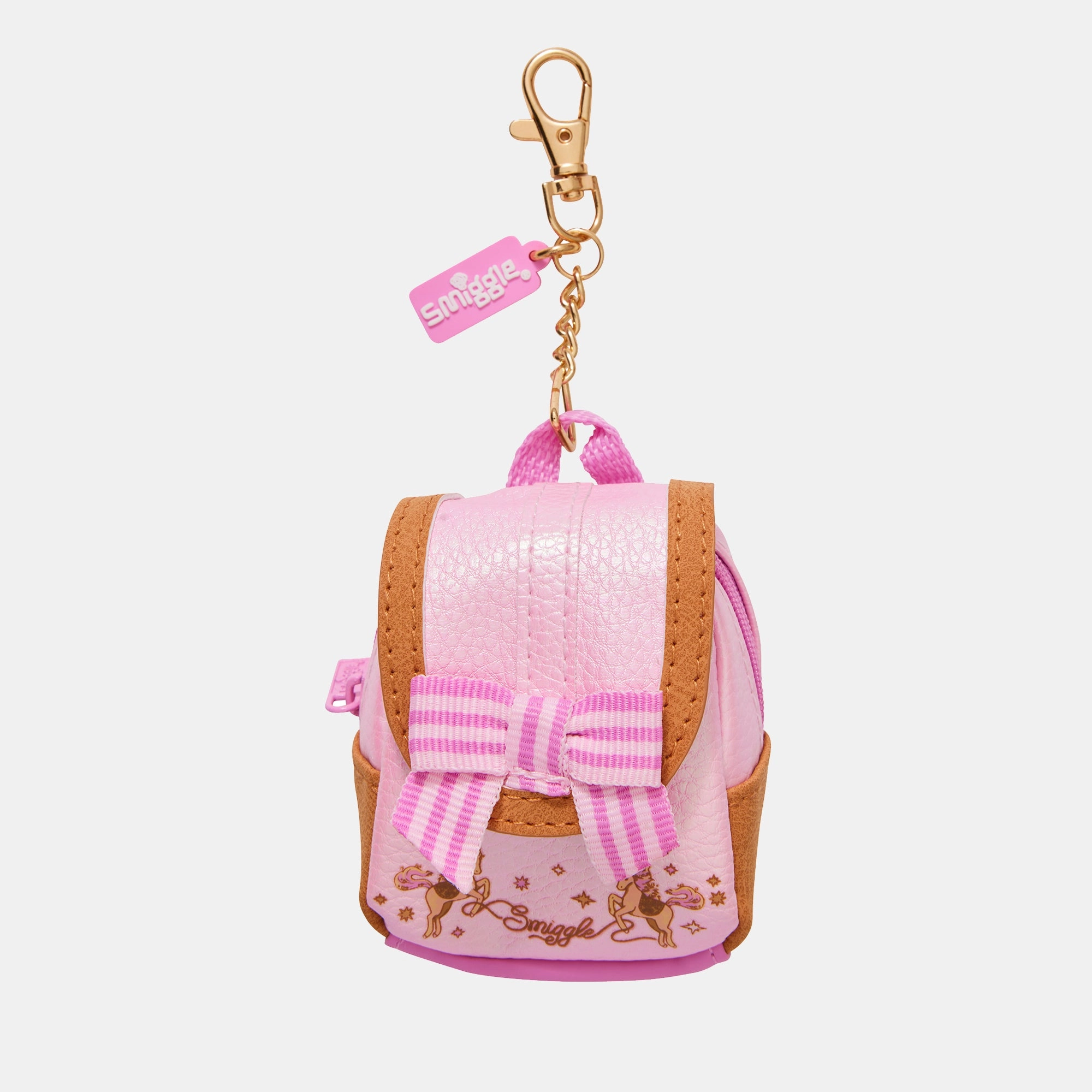 Smiggle Mini Backpack Collectable Keyring - Wildflower
