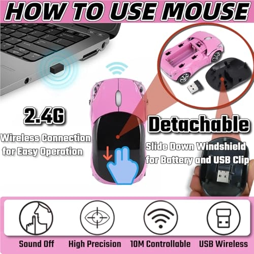 Pink Mouse - Wireless