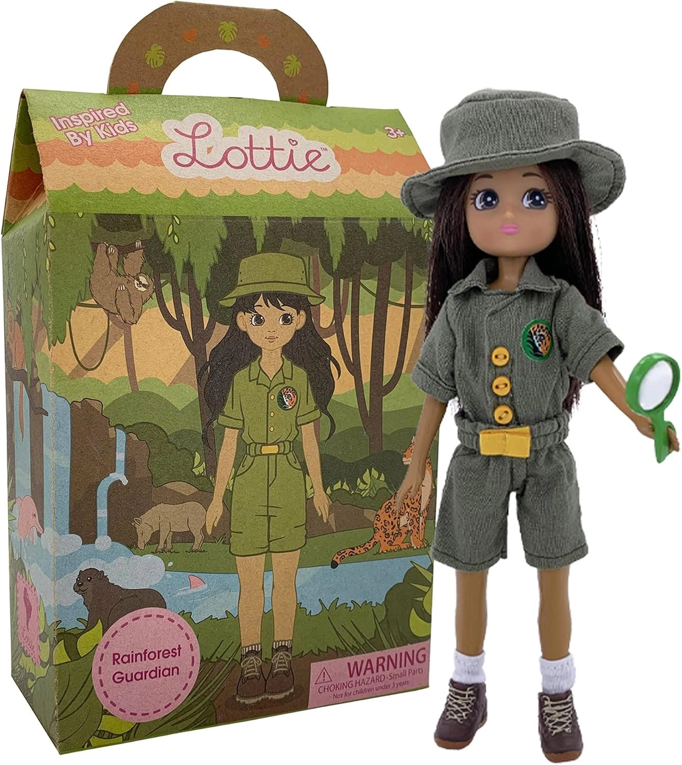 Lottie Rainforest Guardian Doll - 7.5-inch Vinyl Ages 3+