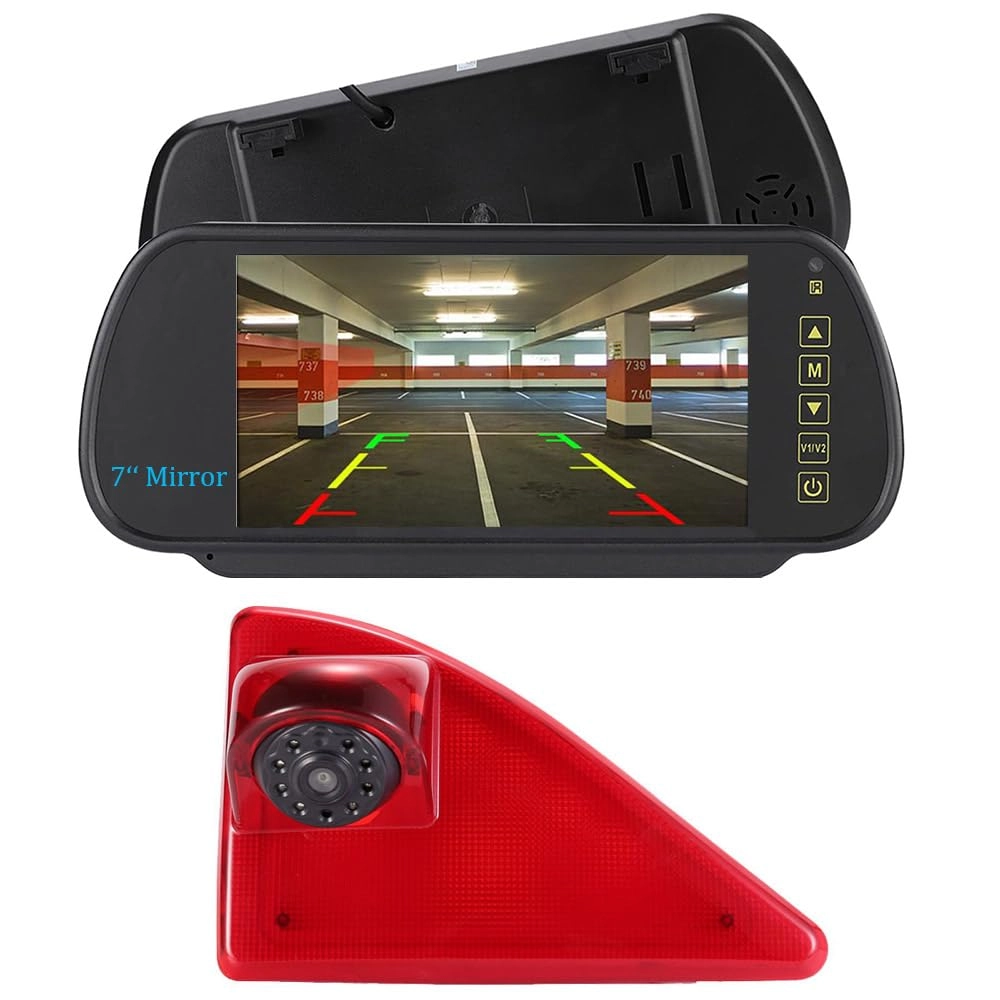 Third Roof Top Mount Brake Lamp Light Rear View Backup Camera - Night vision Wireless 628 x 586