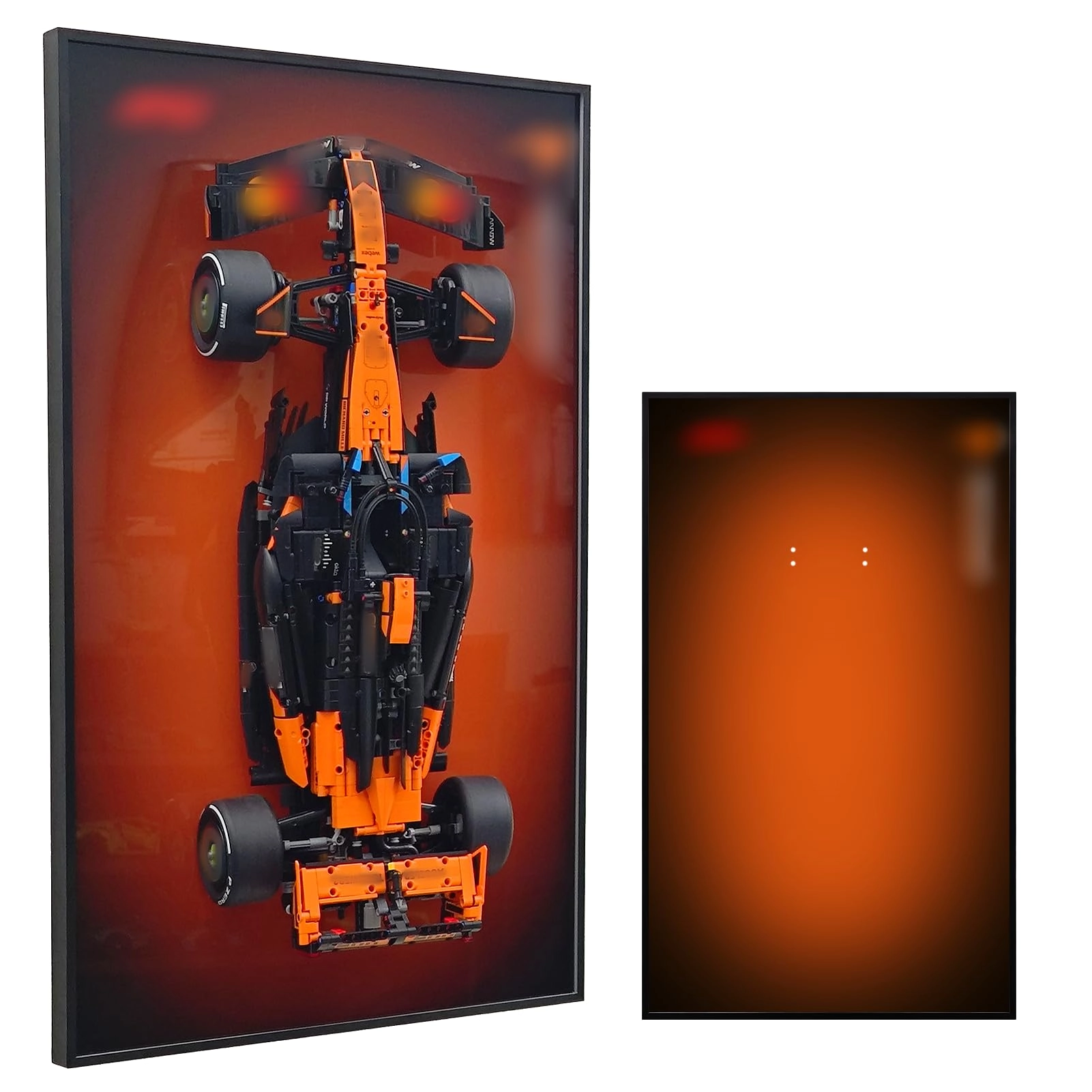 WETCEAOM Technic Display Wallboard - 80 x 50 cm Orange-brown