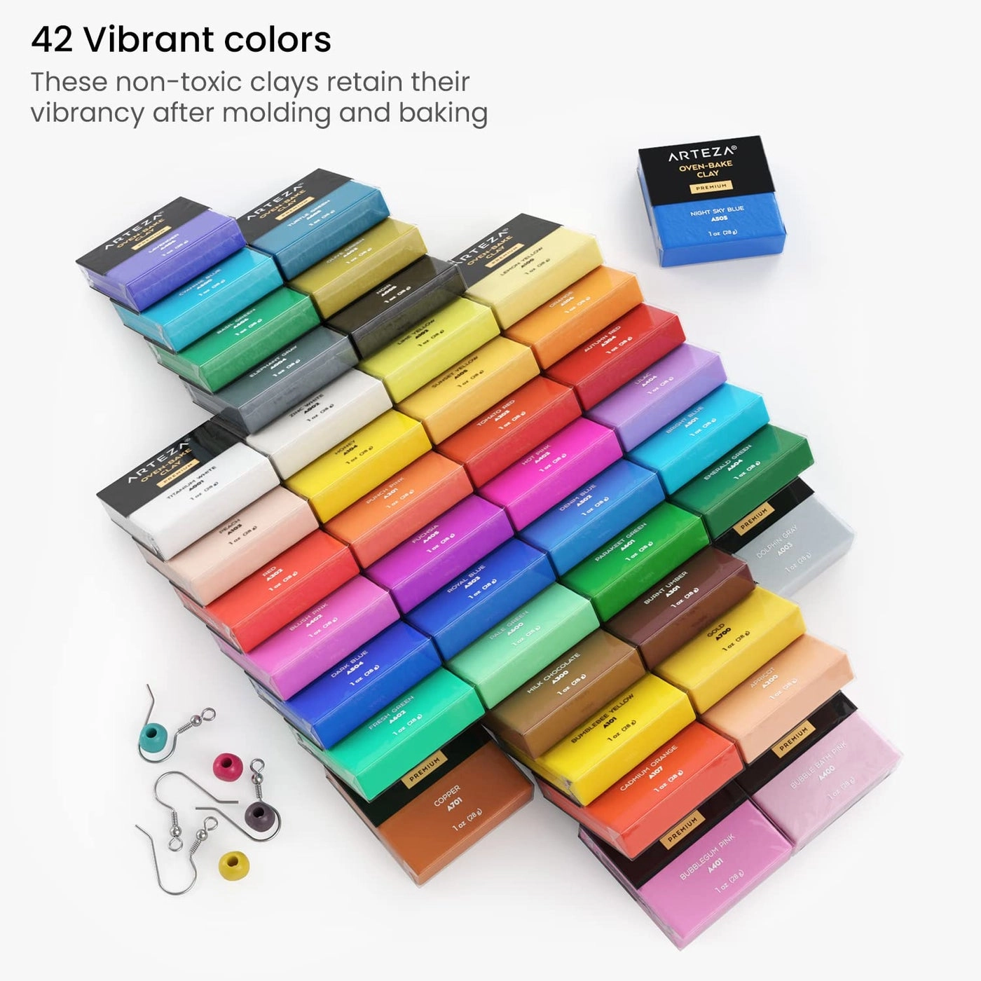 Polymer Clay Kit - Polymer Clay 42 Colors