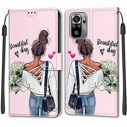 Nadoli Wallet Case Faux Leather Folio for Xiaomi Redmi Note 10 4G